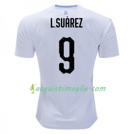 Divisa di Calcio Uruguay L.Suarez 9 Trasferta Mondiali 2018